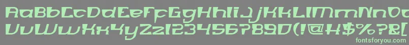 MERCURY Font – Green Fonts on Gray Background