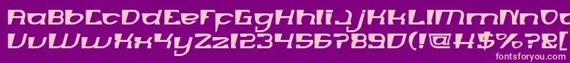 MERCURY Font – Pink Fonts on Purple Background