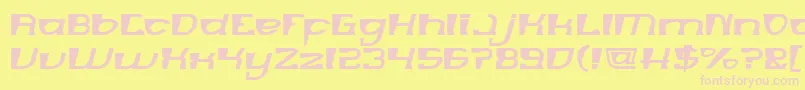 MERCURY Font – Pink Fonts on Yellow Background