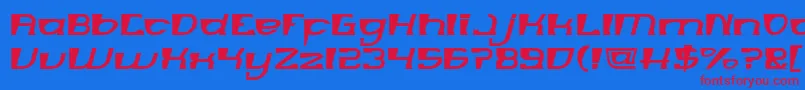 MERCURY Font – Red Fonts on Blue Background