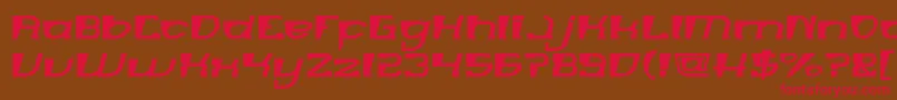 MERCURY Font – Red Fonts on Brown Background
