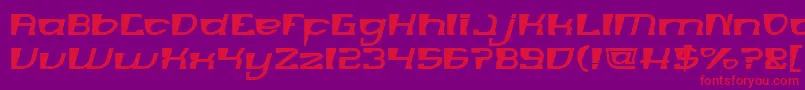 MERCURY Font – Red Fonts on Purple Background