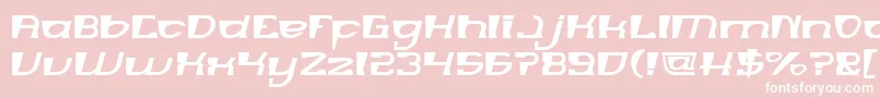 MERCURY Font – White Fonts on Pink Background