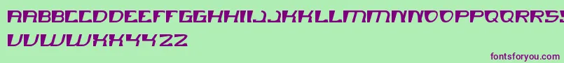 MERCURY Font – Purple Fonts on Green Background