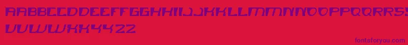 MERCURY Font – Purple Fonts on Red Background