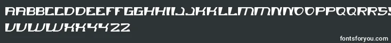Шрифт MERCURY – белые шрифты на чёрном фоне