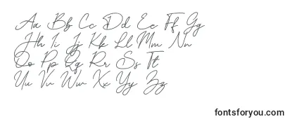 Schriftart Mereoleona Script
