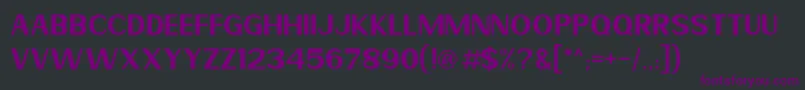 Шрифт Mereoleona – фиолетовые шрифты на чёрном фоне