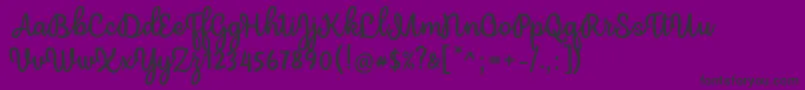Mergic Regular Font by Situjuh 7NTypes Font – Black Fonts on Purple Background