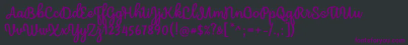 Mergic Regular Font by Situjuh 7NTypes Font – Purple Fonts on Black Background