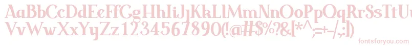 Meridies Antiqua Font – Pink Fonts on White Background