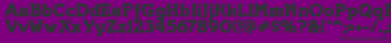 MERKIN  -fontti – mustat fontit violetilla taustalla
