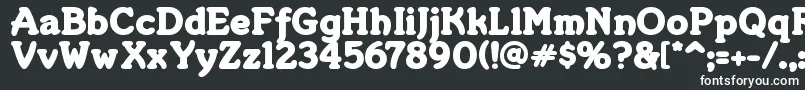 MERKIN  -fontti – valkoiset fontit mustalla taustalla