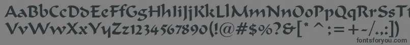 merlin Font – Black Fonts on Gray Background