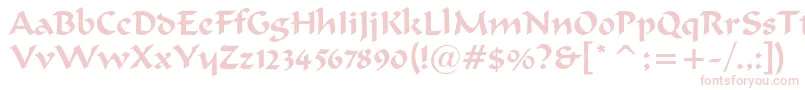merlin Font – Pink Fonts on White Background