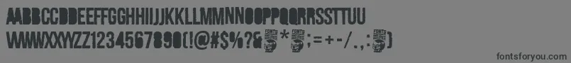 Merluza Company Font – Black Fonts on Gray Background