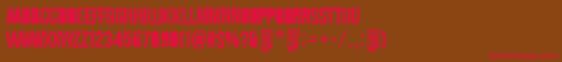 Merluza Company Font – Red Fonts on Brown Background