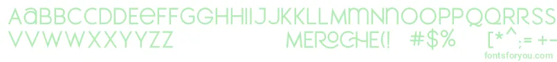 MEROCHE Font – Green Fonts