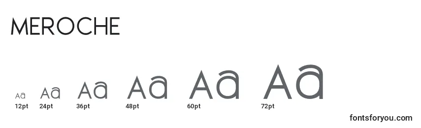 MEROCHE Font Sizes
