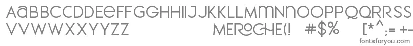 Шрифт MEROCHE – серые шрифты