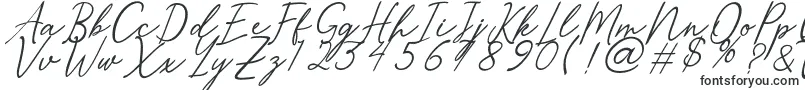 Шрифт Merrxi – романтические шрифты