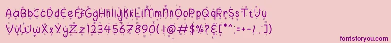 More about Merry Sugar Snow Font Merry Sugar Snow Font – Purple Fonts on Pink Background