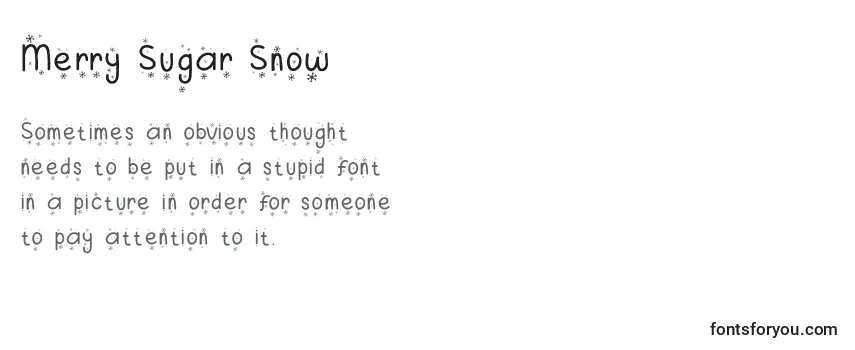 Merry Sugar Snow Font