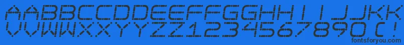 EgotripS Font – Black Fonts on Blue Background