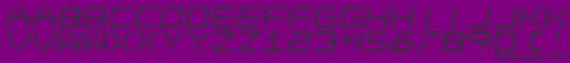EgotripS-Schriftart – Schwarze Schriften auf violettem Hintergrund