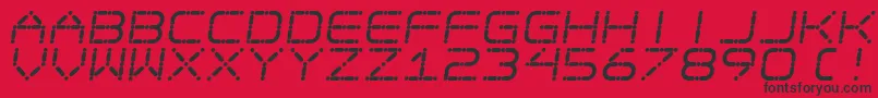 EgotripS Font – Black Fonts on Red Background