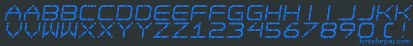 EgotripS Font – Blue Fonts on Black Background