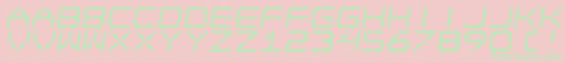フォントEgotripS – ピンクの背景に緑の文字