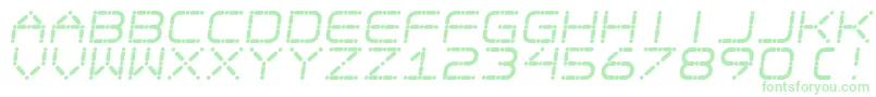 Шрифт EgotripS – зелёные шрифты на белом фоне