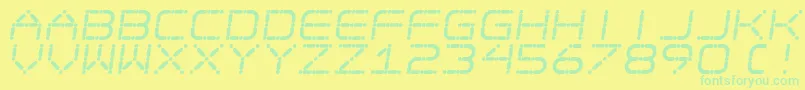 EgotripS-fontti – vihreät fontit keltaisella taustalla