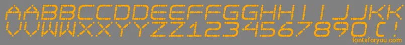 EgotripS Font – Orange Fonts on Gray Background