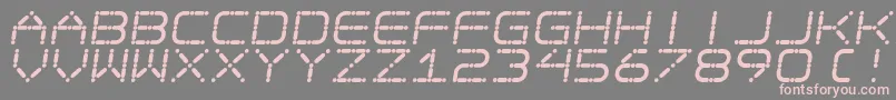 フォントEgotripS – 灰色の背景にピンクのフォント