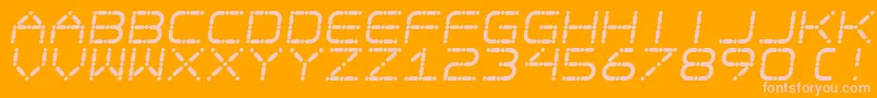 EgotripS Font – Pink Fonts on Orange Background