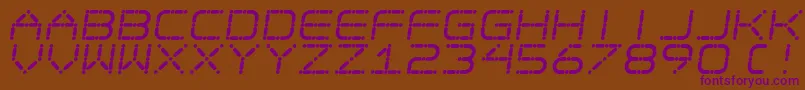 EgotripS Font – Purple Fonts on Brown Background