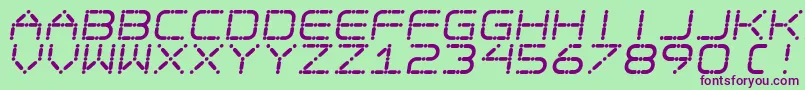 EgotripS Font – Purple Fonts on Green Background