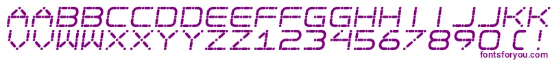 フォントEgotripS – 白い背景に紫のフォント