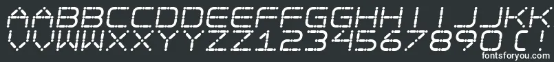 EgotripS-fontti – valkoiset fontit mustalla taustalla