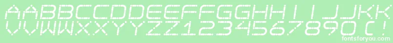 フォントEgotripS – 緑の背景に白い文字