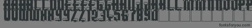 Merry Xmas Font – Black Fonts on Gray Background