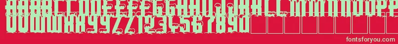 Merry Xmas Font – Green Fonts on Red Background