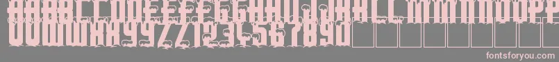 Merry Xmas Font – Pink Fonts on Gray Background