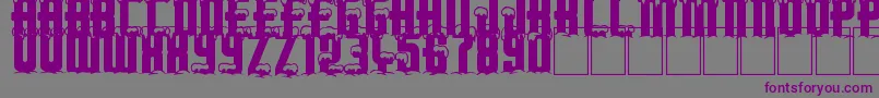 Merry Xmas Font – Purple Fonts on Gray Background