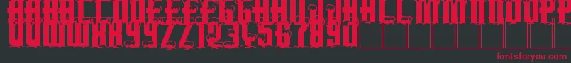 Merry Xmas Font – Red Fonts on Black Background