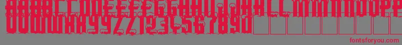 Merry Xmas Font – Red Fonts on Gray Background