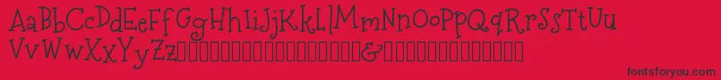 More about MerryNBright DEMO Font MerryNBright DEMO Font – Black Fonts on Red Background