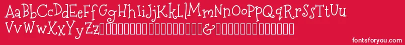 More about MerryNBright DEMO Font MerryNBright DEMO Font – White Fonts on Red Background